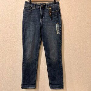 Lee Women's Ultra Lux Comfort w/Flex Motion Straight Leg Dark Wash Sz 10 Med New